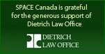 Space Canada is grateful for the generous support of Dietrich Law Office
